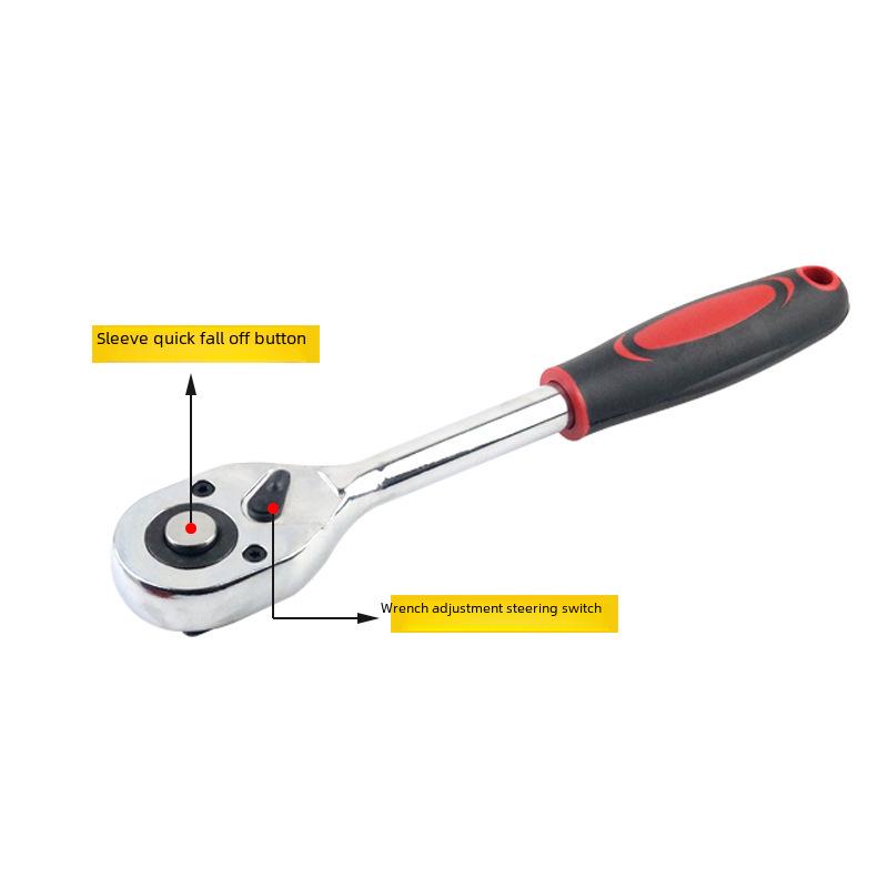 Fly Ratchet Wrench Set: Large, Medium, Small - 24T Straight, 72T Bent, Quick Release, Reversible, Auto Repair Tools
