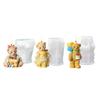 Bear Candle Making Set Silicone Reusable Mould Crafting Supplies for Kids and Adults