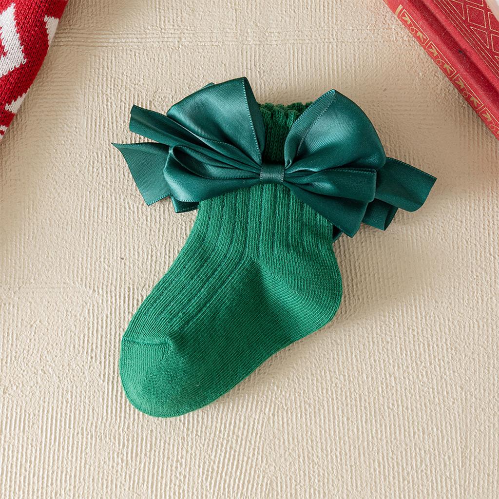 Children's Socks, Middle Socks, Baby, Middle And Small Children, Newborns, Bow, Christmas
