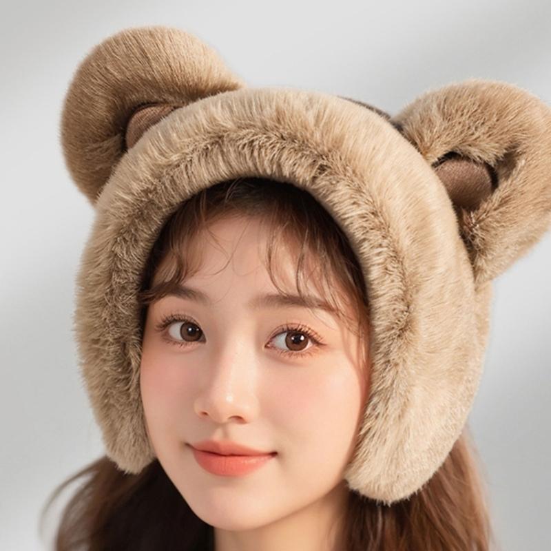 Furry and Warm Plush Ear Warmer for Winter Outdoor Activities Keep You Warm In Cold Weather for Skiing