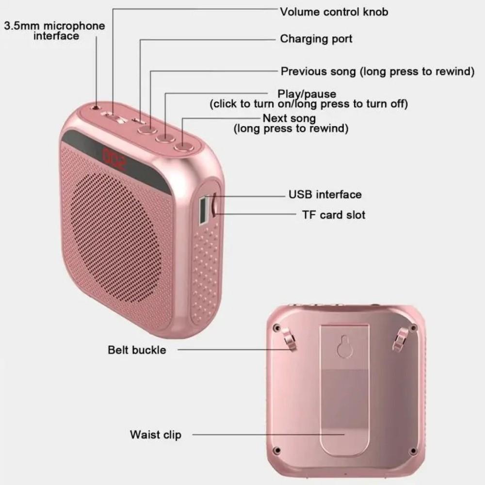 With Microphone Wireless Voice Amplifier Rechargeable Classroom Sound Speaker  For Teachers