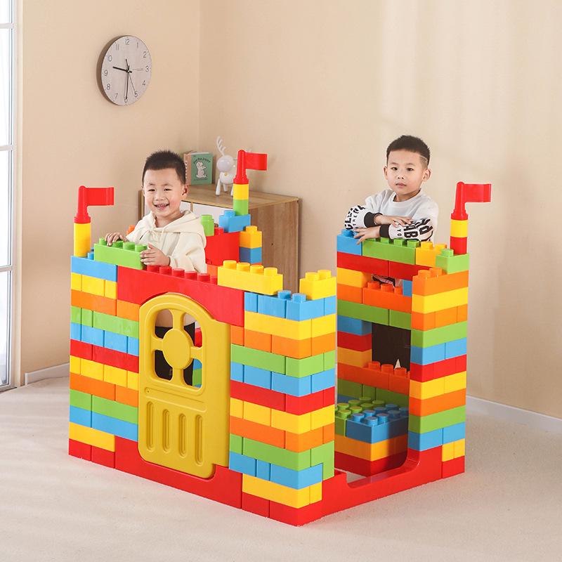 Large Particle Educational Building Blocks - Indoor Children's Castle Set