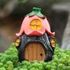 Garden Mushroom Outdoor Resin Decoration Mushroom Flower Pinecone House Mushroom Figurines