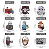 Halloween Horror Brooch Enamel Pins Custom Masked killer Brooches Lapel Badges Funny Jewelry Gift for Friends
