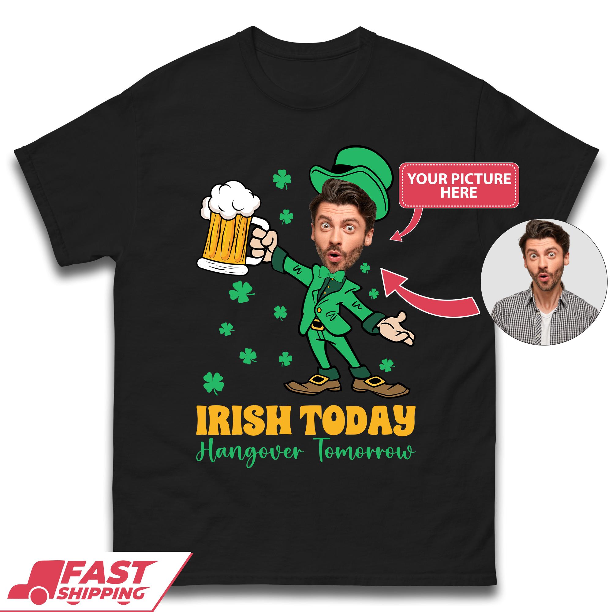 Irish Today Hungover Tomorrow Mens T-Shirt 3XL