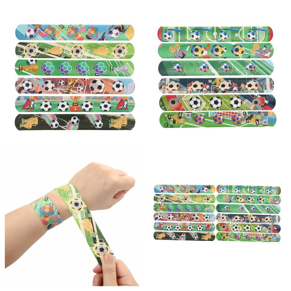 Soccer Theme Party Favor Football Reusable Straw Funny Puzzle Sticker Keychain Braclet Children's Birthday Party Decoration Gift