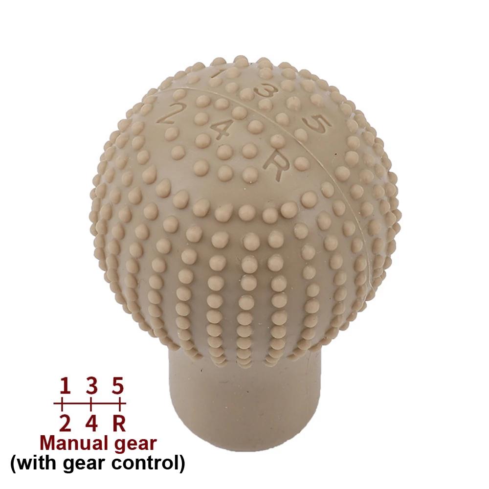 Universal Round Silicone Gear Shift Knob Cover for Manual and Automatic Cars - Non-Slip Protective Shifter Protector