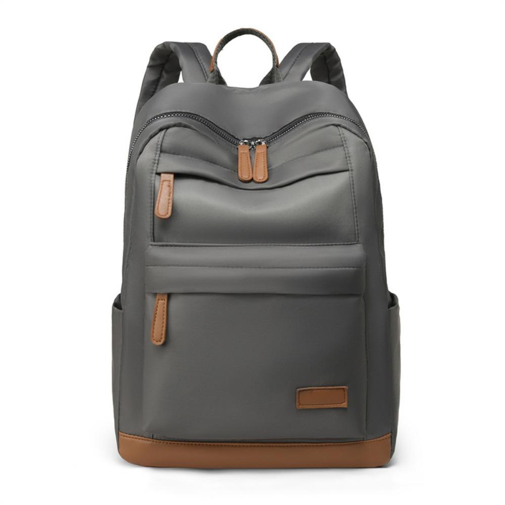 

Large Capacity Women s Backpack Multi-Pocket Student School Bag College Student серый