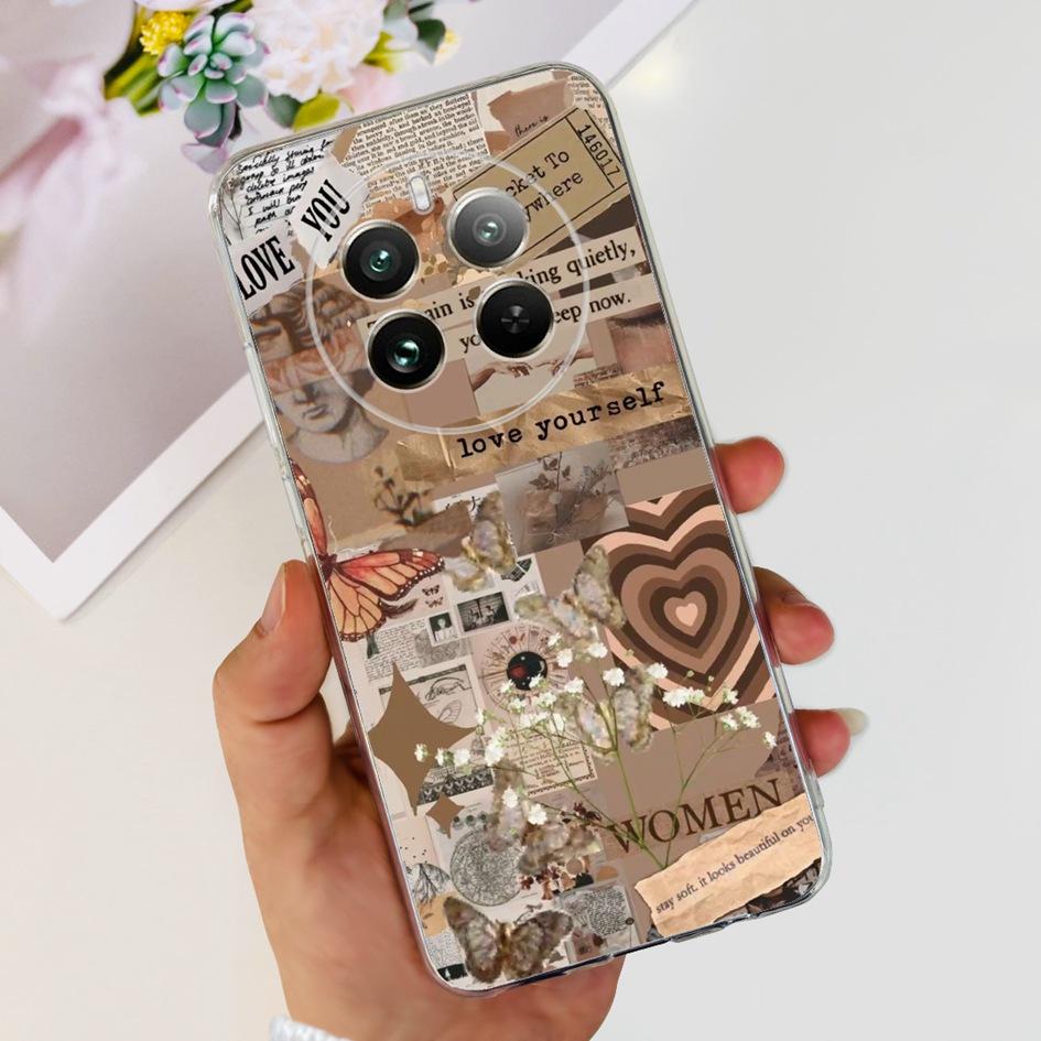 For Realme 12 Pro Plus Case Popular Flower Astronaut Soft Clear Silicone Phone Cover on Realme 12 Pro 5G 2024 Funda RMX3842 Case