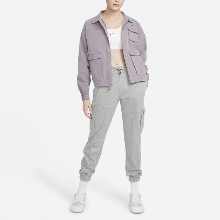 Nike Sportswear Swoosh Multi-Pocket Woven Jacket Women Jacket Light-Purple CZ8900-531