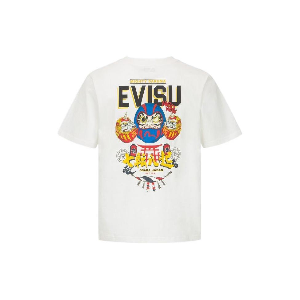Evisu T-Shirts Men's Crew Neck Moderate Straight Fit 2ESHTM2TS519XXCT
