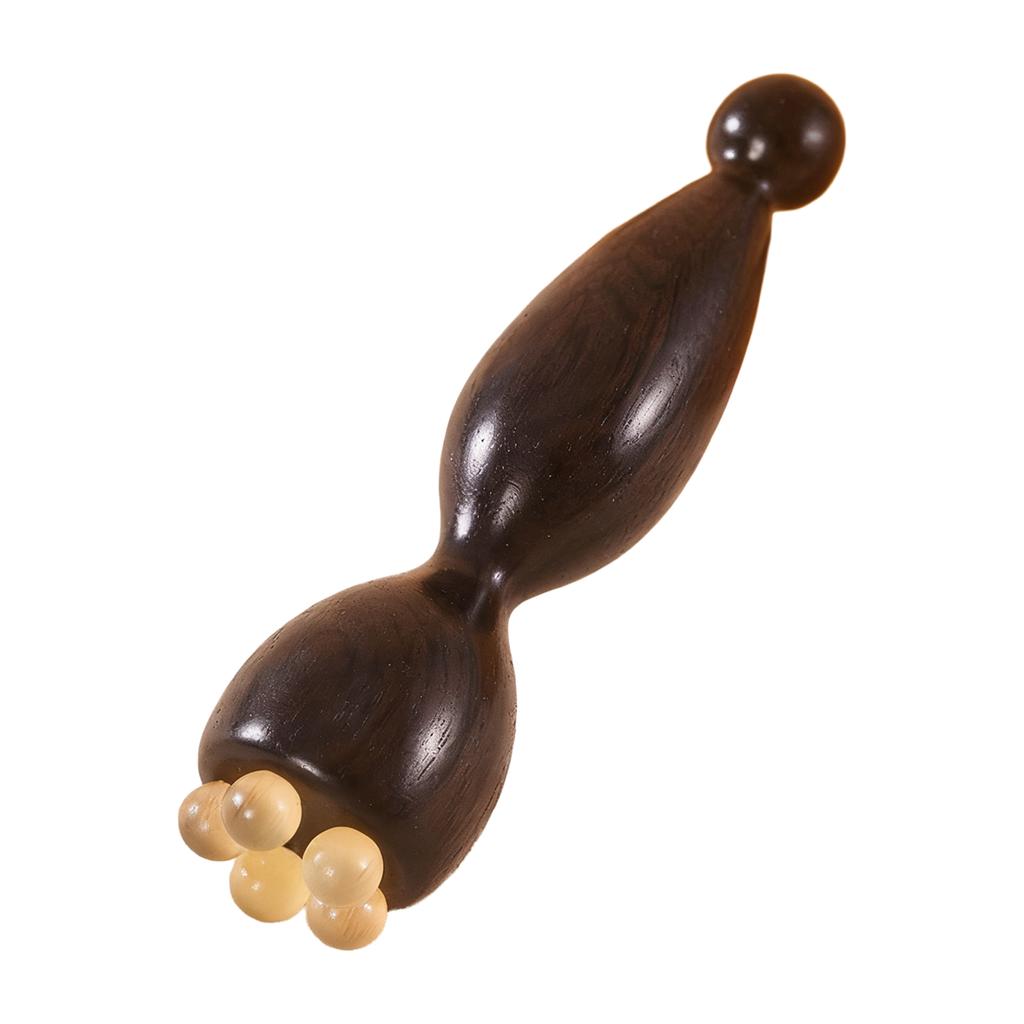 Wood Horn Small Lotus Eye Massager Facial Gua Sha Tool forStimulation Acupressure Lymphatic Drainage and Skincare