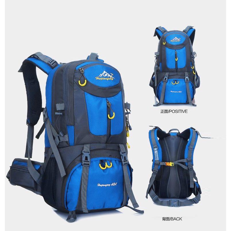Hexagonal Nylon Backpack For Camping Climbing And Trekking 40l/50l/60l