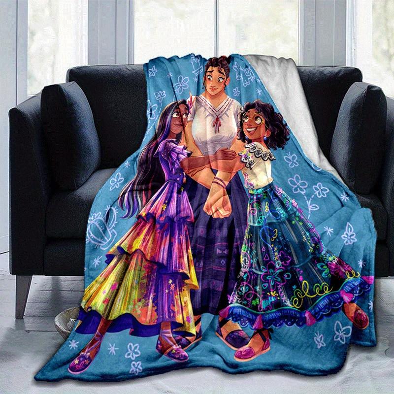 

1pc Encanto Printing Blanket - Soft, All-Season Throw for Office Blanket, | Personalized Gift with Adorable Cartoon Design 80cmx120cm(31inx47in)