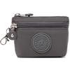 New Solid Color Women Wallet Nylon with Keychain Coin Purse Waterproof Mobile Phone Bag Ladies
