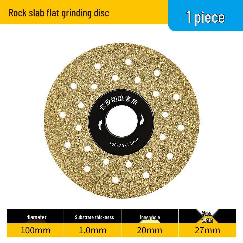 Angle Grinder Dual-Use Disc for Slate and Tile Cutting, 45° Chamfering, and Grinding