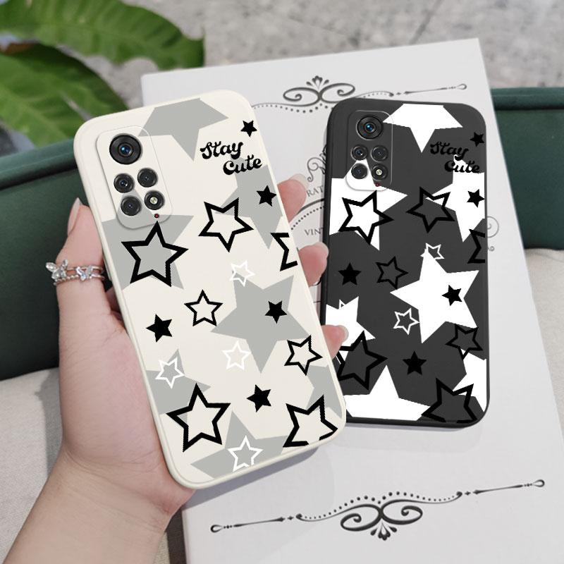 Parlak yıldızlı gökyüzü telefon kılıfı için Xiaomi Redmi not 12 11 11S 11T 10 10A 10T 10S 9T 9 8 7 Pro artı 10C 9A 9C 9T 4G 5G kapak