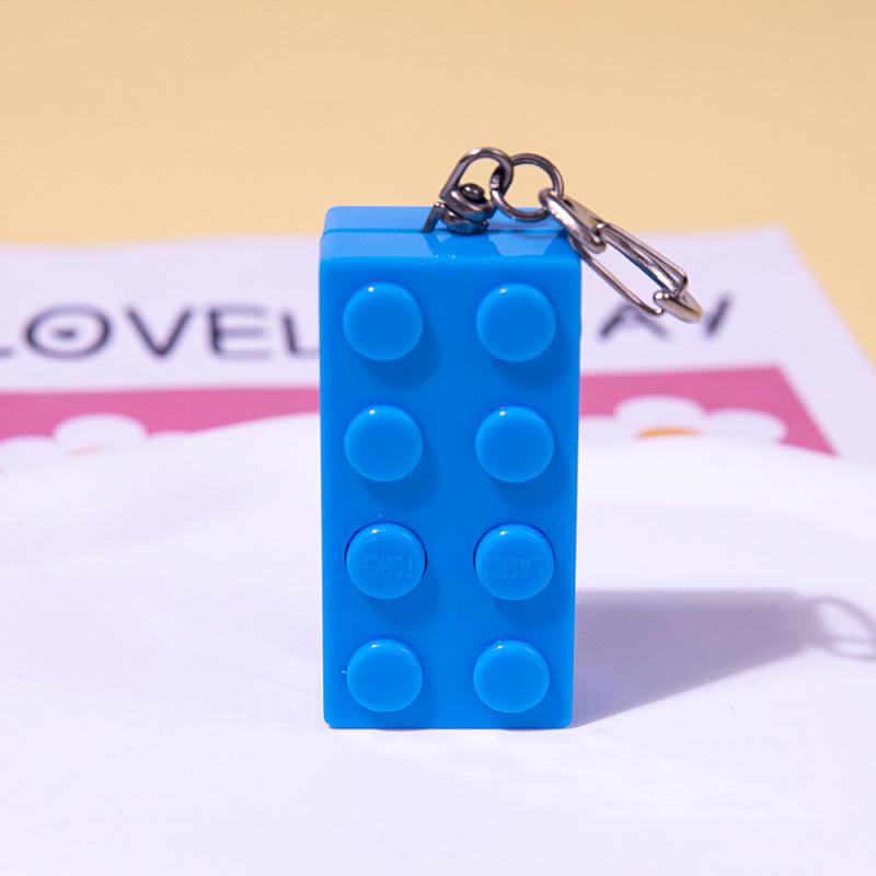 Glow-in-the-Dark Infrared Building Blocks Laser Flashlight Pet Toy Keychain Gift