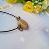 Gift Summer Unisex Adjustable Ceramic Necklace Bee Pendant Necklace Clavicle Chain Sweater Chain