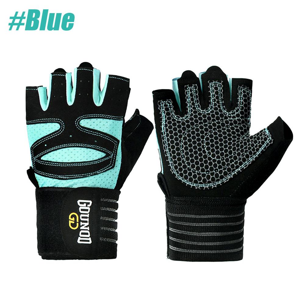 

1Pair Workout Gloves For Men Women, Padded Weight Lifting Gloves With Wrist Wraps Support, Full Palm Protection, Grip For Gym Tr M