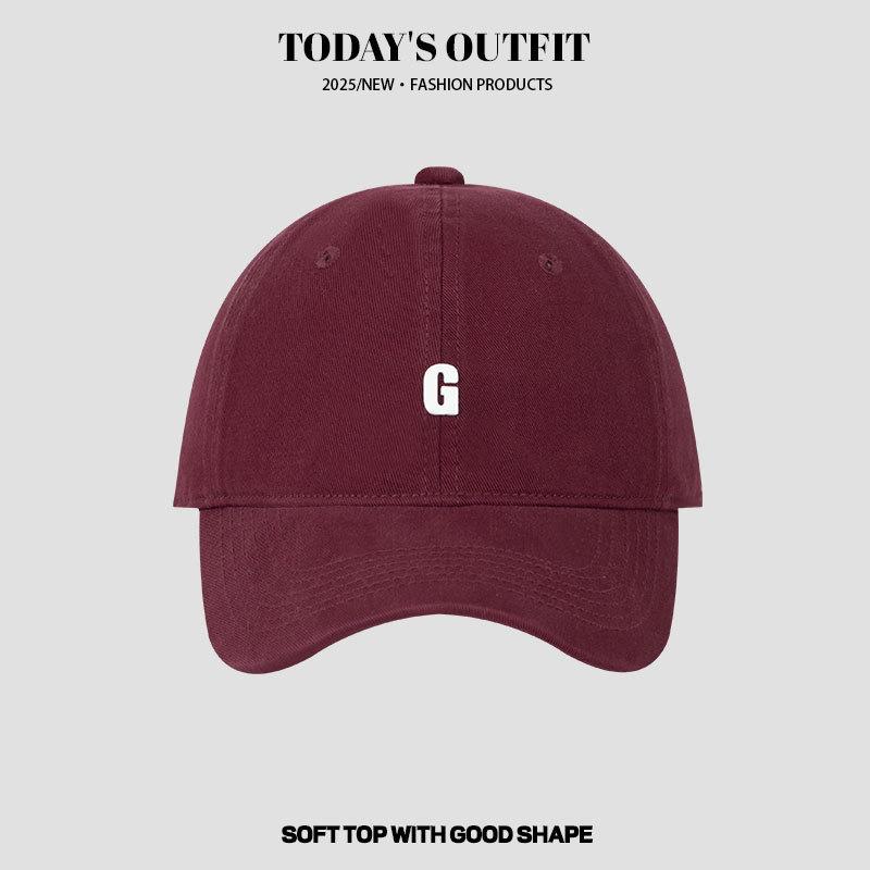 New Hat for Women's Soft Top Letter Baseball Cap Korean Casual Versatile Plus Deeper Sun Protection Baseball Cap for Men