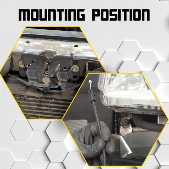 For 2007-2014 Cadillac Escalade Chevrolet GMC Hood Latch Release Cable Handle EK