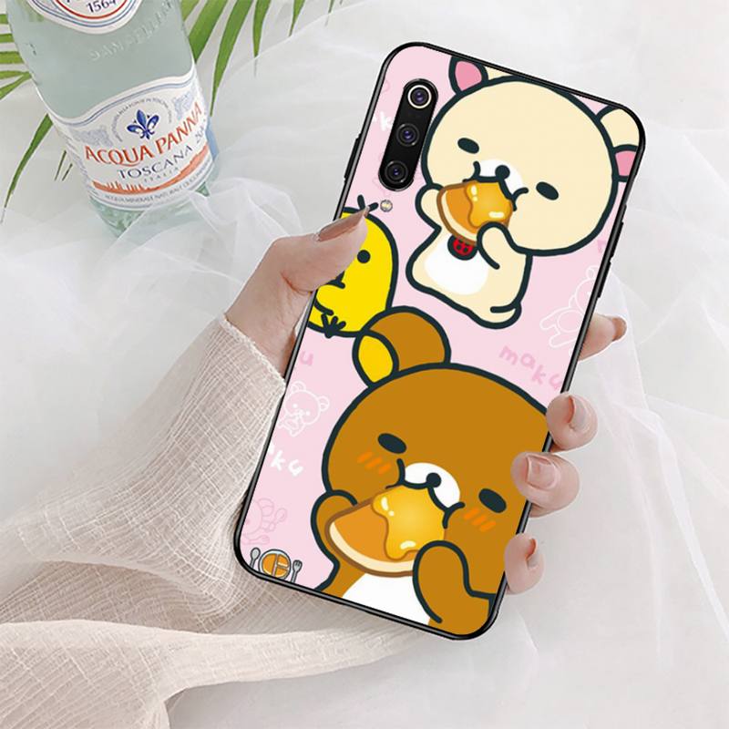 Husa de telefon Rilakkuma Bear pentru Xiaomi mi 5 6 8 9 10 lite pro SE Mix 2s 3 F1 Max2 3