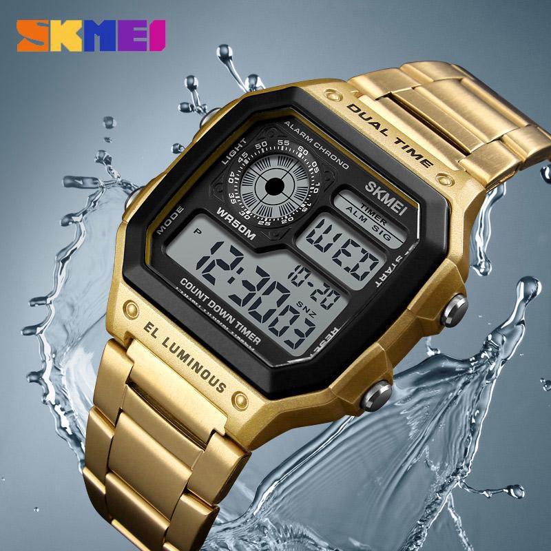 SKMEI Fashion Men Orologi Impermeabile Casual Orologio In acciaio inox  Orologio da polso digitale acquista in modo economico — spedizione  gratuita, recensioni reali con foto — Joom