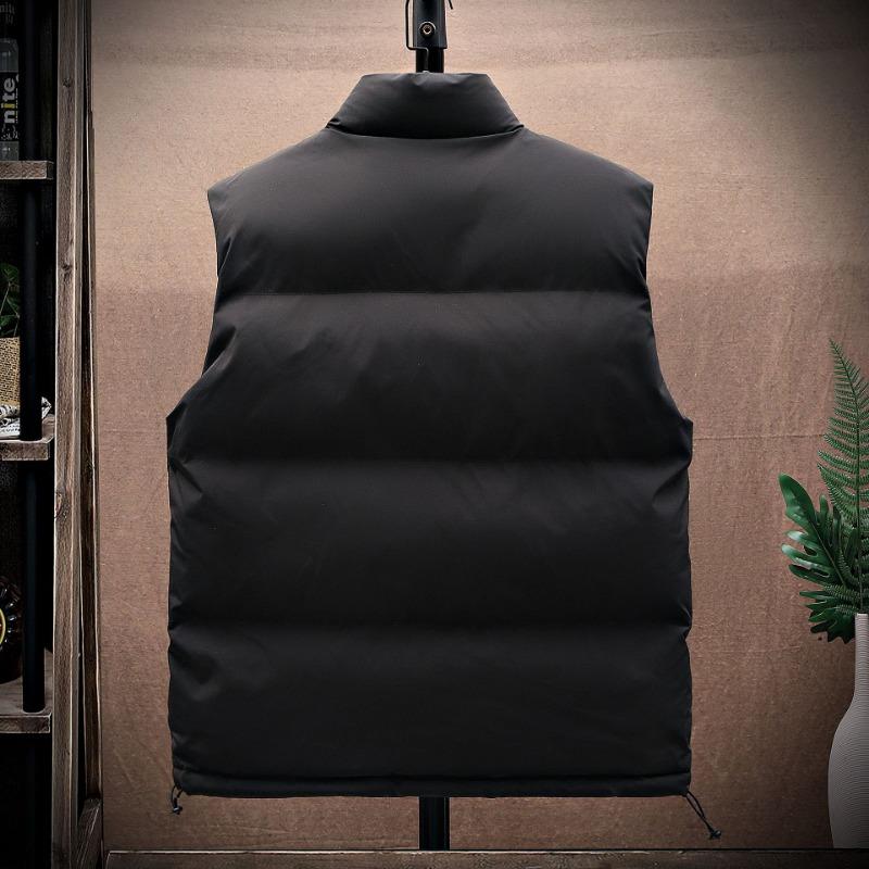 Men S Casual Padded Vest Slim Fit Thick Warm Waistcoat