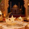 Moon Shaped Candle Holders Tealight Holders Metal Moon Candle Stand Candlestick for Christmas Dining Wedding Home Decors