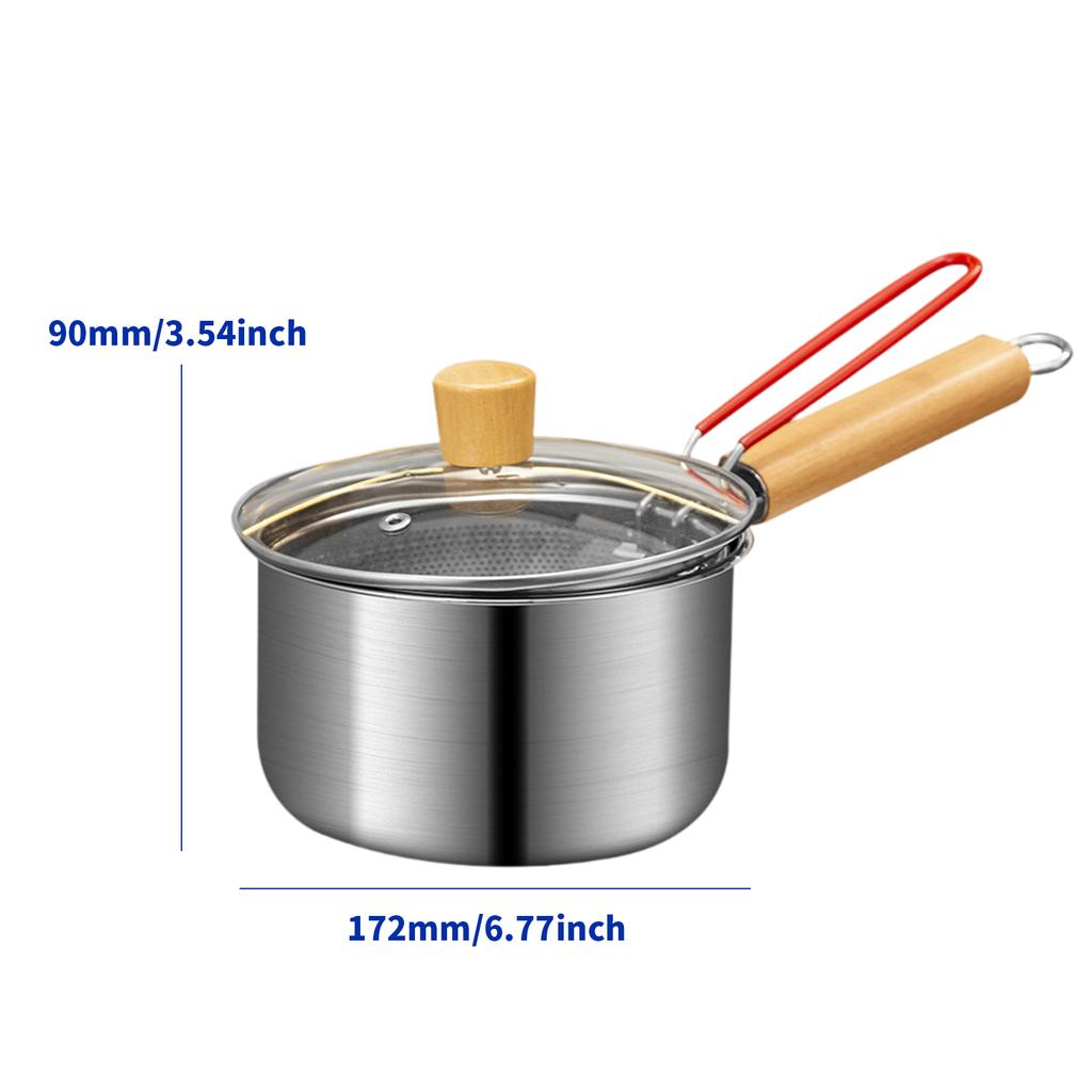 Deep Fryer Set Nonstick Small Deep Fryer Pot for Frying Cooking French Fries Oil Fryer Pot Set With Handle Oil Filter Strainer