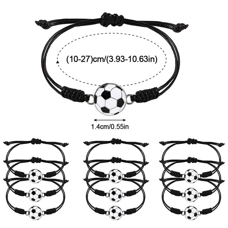 

5/10Pcs Soccer Bracelets Charm Kids Birthday Party Favors Gift for Guests Pinata Filler Sports Theme Party Decoration Supplies 5Pcs