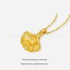 Shuibei 999 Pure Gold Ginkgo Leaf Buddha Necklace - Bestseller Jewelry Piece