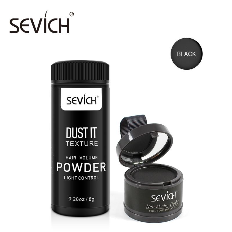 

Sevich 4 г Волшебная пушистая пудра для линии волос Тени для линии волос + Пудра для объема волос 8 г Пудра для увеличения объема волос унисекс чёрный