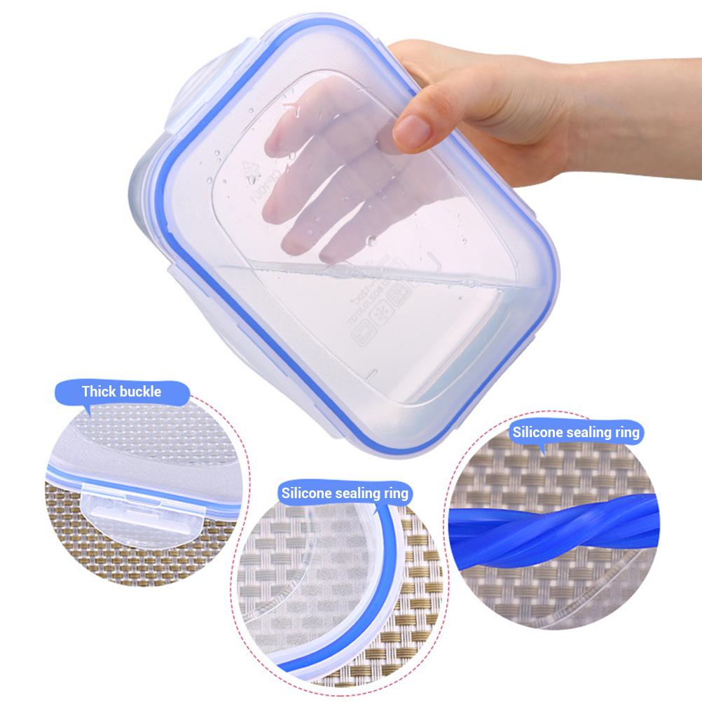 Large size (1300ml) kitchen storage box food container microwaveable lunch box bento box