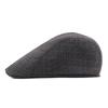Autumn British Casual Plaid Sealed Beret Men'S And Women'S Sunshade Forward Hat Pure Cotton Cap Custom Hat
