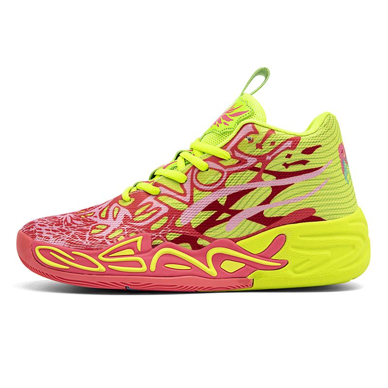 Basketballschuhe für Herren Weich Leicht Training Feld Anti-Rutsch Stoßdämpfend Atmungsaktiv Bequem High-Top Sneaker Mann