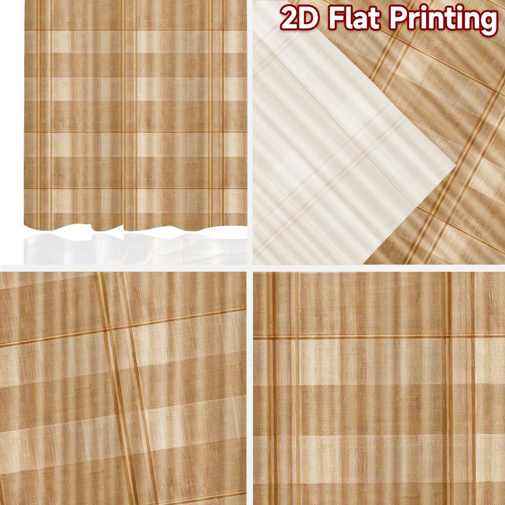 2D flat Photography Backdrop Popular Tapestry Brown Plaid Checks 100% Polyester Vibrant Reunion Use for Suitable for indoor