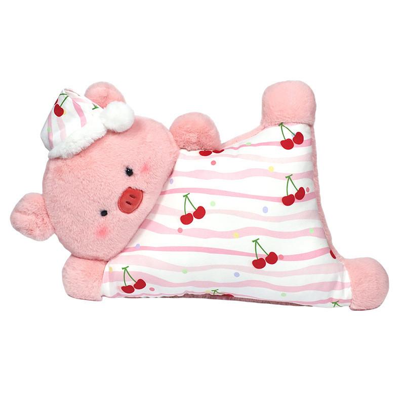 Plush Animal Pillow With Cartoon Design For Kids Girls Boys Sleep Playroom Decor