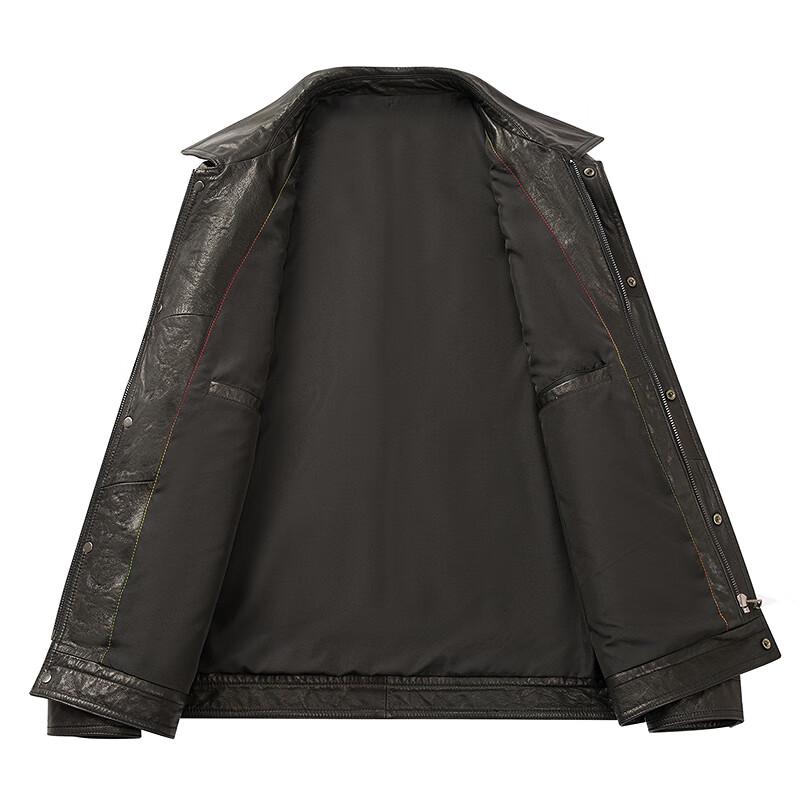 FAPAI Men's Classic Genuine Leather Jacket