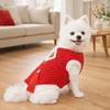 Plush Dog New Year Clothes Chinese Knot Buttons Pet Tang Suit Warm Puppy Coat  Holiday Celebration