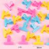 6pcs Clip Small Fresh Color Plastic Clip Multi functional Cute Book  Clip Long Tail Ticket Clip Student Exam Paper