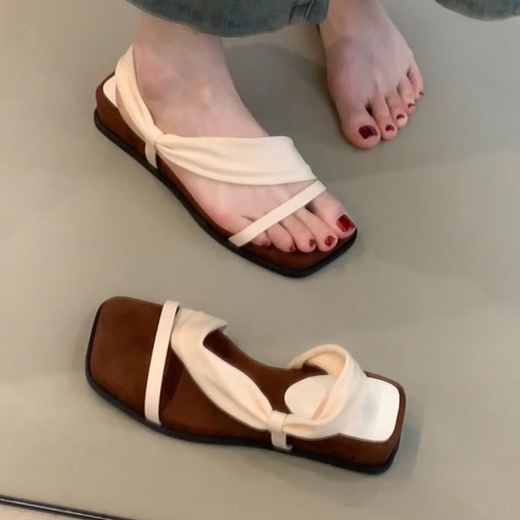 Retro design sense two wear simple open-toed sandals women's platform temperament versatile wear sandals