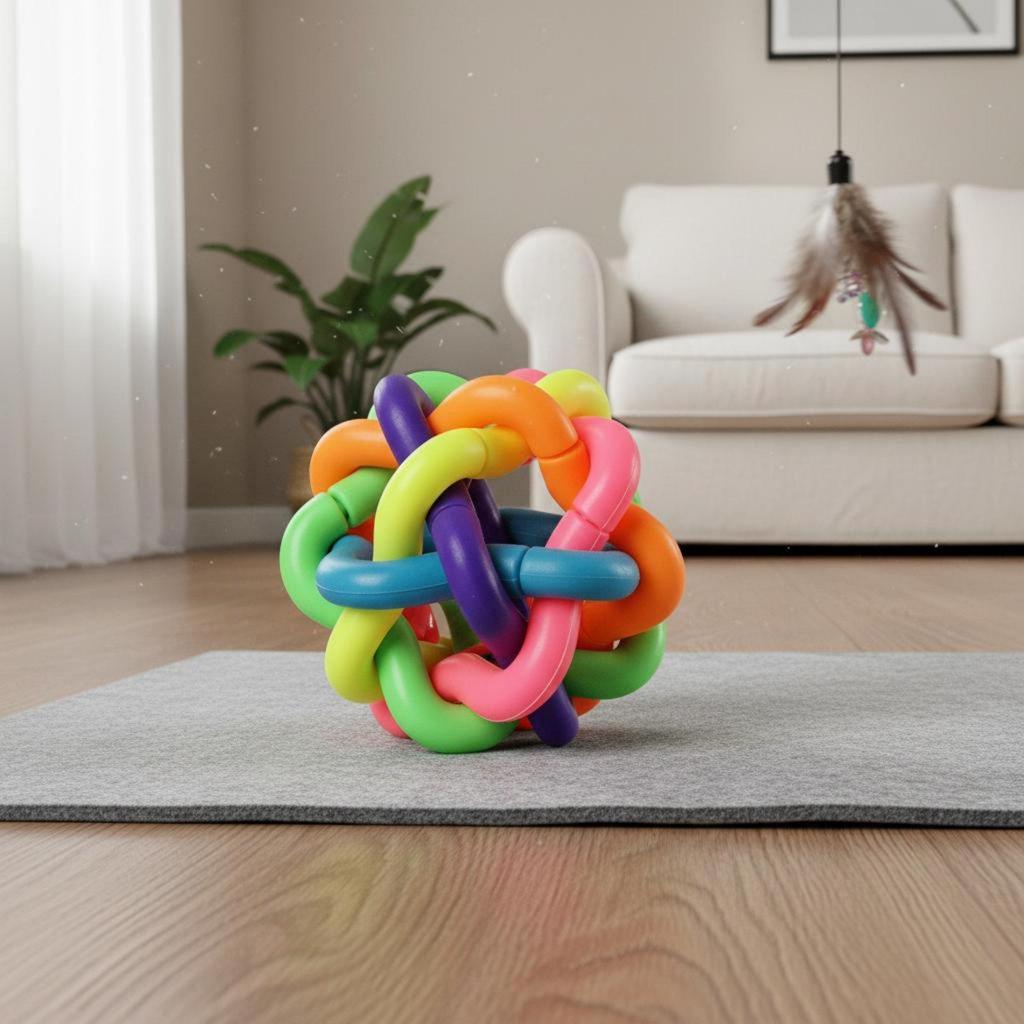2 Sounding Ball Toy Play with And Metal Control Suitable for Indoor Tra