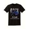 Retro bavlněné tričko Paul Walker Tribute Streetwear Měkké Unisex tričko pro fanouška Vysoce kvalitní každodenní bavlněný top s krátkým rukávem