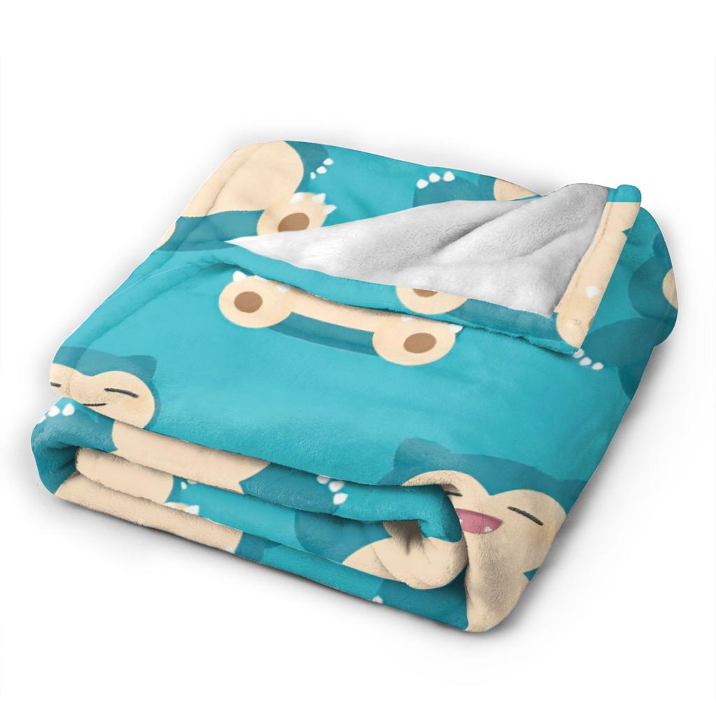 Snorlax More Sleep Please Blanket  Warm Fluffy Plush Throw Blanket For Couch Chair Picnic Flannel Bedspread Bed Cover