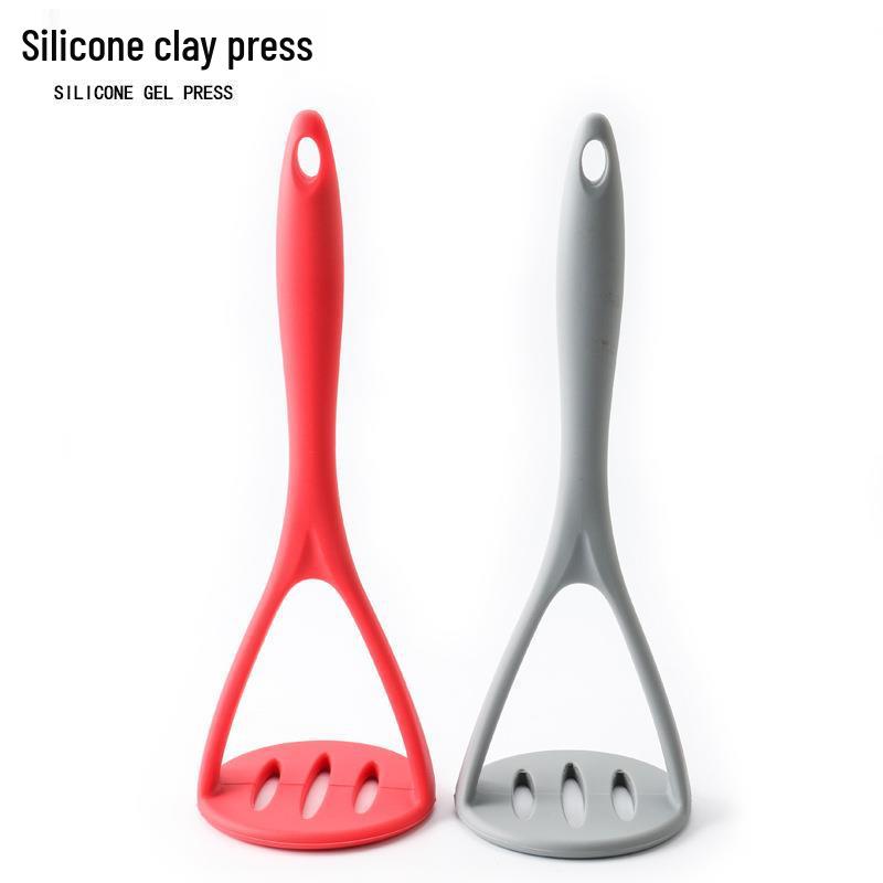 

Silicone Potato Masher and Lemon Juicer Kitchen Tool серый
