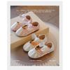 Princess shoes for girls2026Summer new style rhinestone soft-soled non-slip bowknot fashion half-sandals for children with crystals