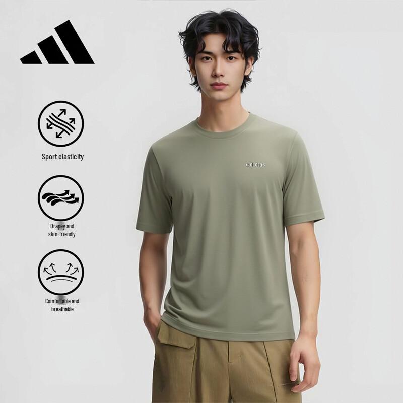 

Adidas Men s Cotton Short Sleeve T-Shirt M