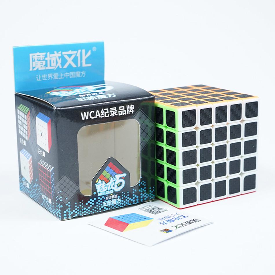 MFJS Moyu Carbon Fiber Sticker Magic Cube 2x2 3x3 4x4 5x5 Positive Pyrimid Megaminx Cubo Magico Children Kids Gift Toy St Practical Use